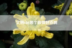 文明6玩哪个剧情好点啊