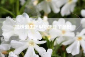 地铁逃生护甲防护哪个最好