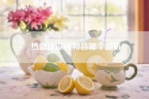 热血江湖梅和吕哪个能抗