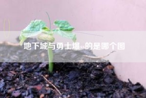 地下城与勇士爆ss的是哪个图