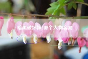 暗黑破坏神2哪个人物容易