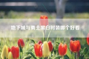 地下城与勇士黑白时装哪个好看