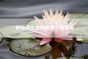 神仙道七宝妙树多少级装备