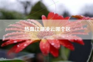 热血江湖凌云哪个区