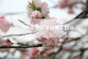 一刀传世折扣平台哪个好点