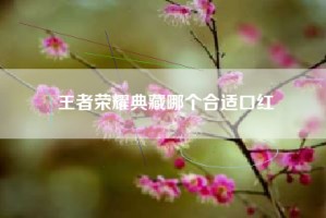 王者荣耀典藏哪个合适口红