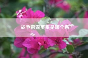 战争雷霆英系是哪个系