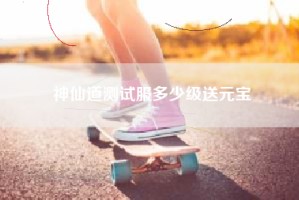 神仙道测试服多少级送元宝