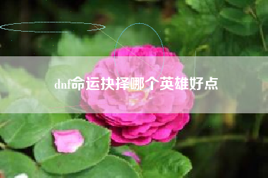 dnf命运抉择哪个英雄好点