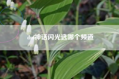 dnf神话闪光选哪个频道