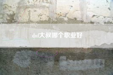 dnf大叔哪个职业好