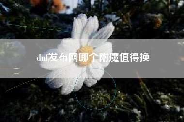 dnf发布网哪个附魔值得换