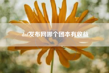 dnf发布网哪个团本有收益