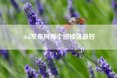 dnf发布网哪个图掉落最好