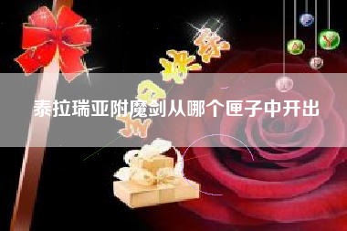 泰拉瑞亚附魔剑从哪个匣子中开出