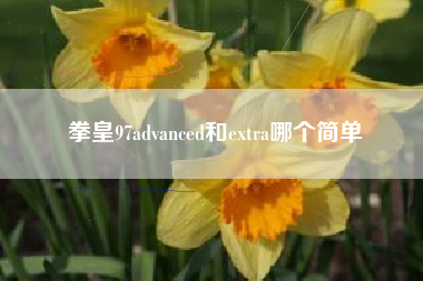 拳皇97advanced和extra哪个简单