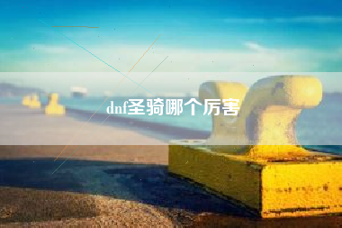 dnf圣骑哪个厉害