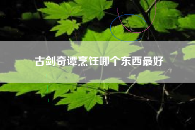 古剑奇谭烹饪哪个东西最好