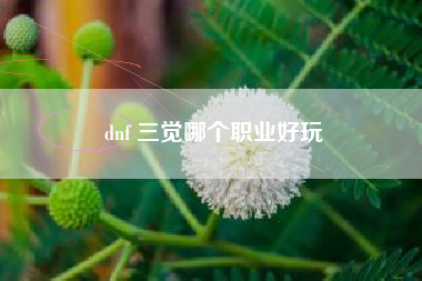 dnf 三觉哪个职业好玩