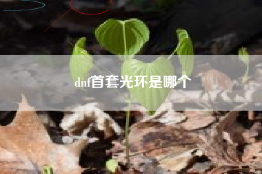 dnf首套光环是哪个