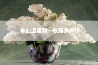 神仙道返利一般是多少钱