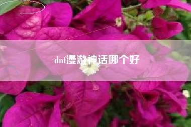 dnf漫游神话哪个好