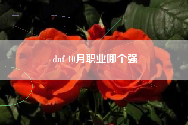 dnf 10月职业哪个强