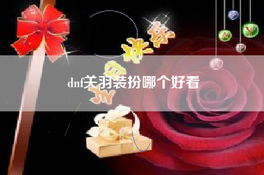 dnf关羽装扮哪个好看