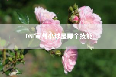 DNF审判小球是哪个技能