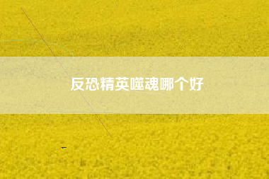 反恐精英噬魂哪个好