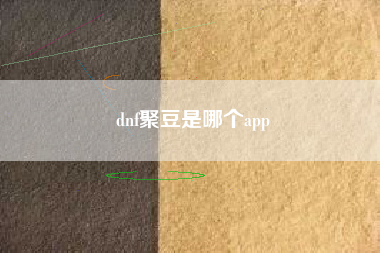 dnf聚豆是哪个app