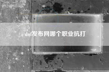 dnf发布网哪个职业抗打