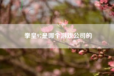 拳皇97是哪个游戏公司的