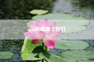 dnf光暗哪个好打